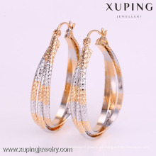 26329 Xuping China Wholesale Jewelry pendientes de aro chapados en oro